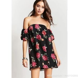 L |Forever 21 Off-the-shoulder Mini Dres